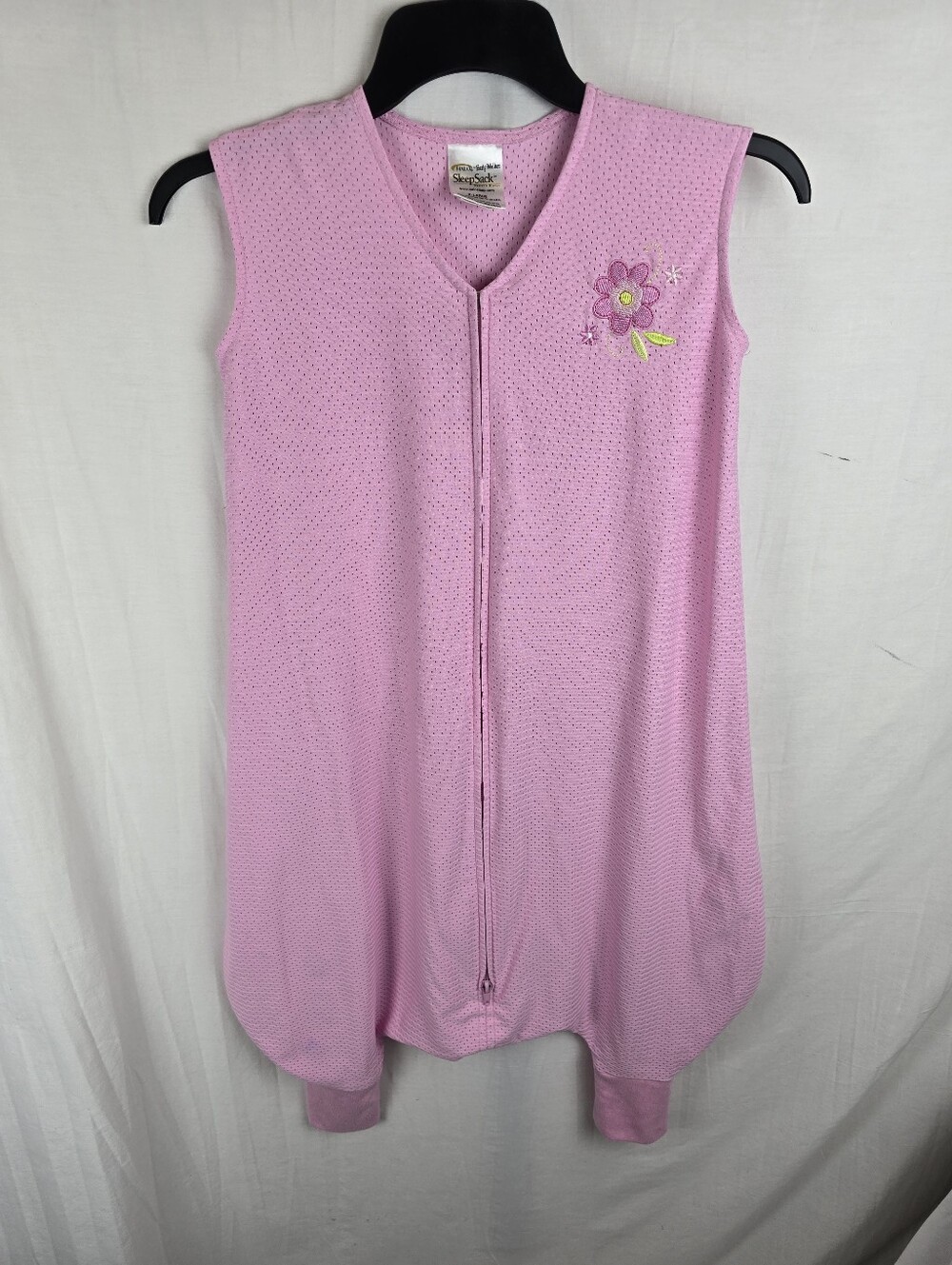 Halo Toddler Girl Pink Floral Zippered Sleeveless Sleep Sack Sz XL 18-24 Months